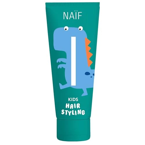Naïf - Wosk do włosów dla dzieci – żel do stylizacji ulubionej fryzury – średnio mocny – delikatna formuła – 0% SLES – testowany dermatologicznie – naturalne pochodzenie, 75 ml