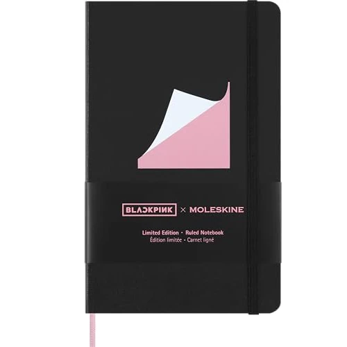 Limited-time offer: Moleskine x BLACKPINK Ruled Notebook Album Square Two, Hardcover and Elastic Closure, With PINK Bookmark, Large Size 13 x 21 cm from 24.36 £ to 24.36 £ (save 0.00%)