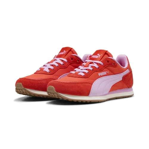 Offre limitée : Puma Baskets St Miler Rose pour Femme, Rouge Flash-Mauve Glow-Gum, Pointure 39 de 47.25 € à 47.25 € (0.00% de remise)