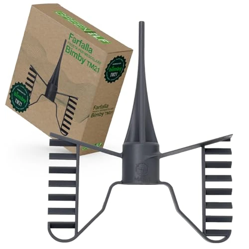 Farfalla Bimby TM21, Frusta per Mescolare Compatibile per Bimby TM21, Accessorio Bimby Indispensabile, Agitatore in ABS Alimentare, Monta come l’Originale, Sicuro e Facile da Usare
