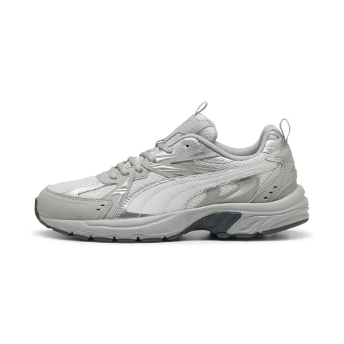 Oferta limitada: Puma Milenio Tech - Zapatillas Unisex con Plumas de Eco Grises, Color Gris, Plata, Talla 40.5 EU de 64.39 € a 64.39 € (ahorro 0.00%)