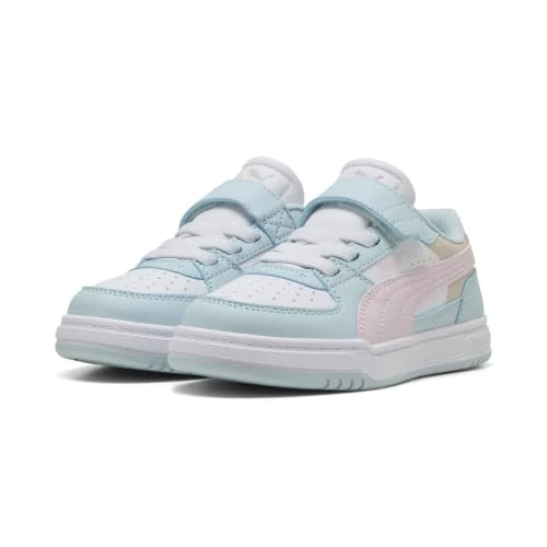 Offerta a tempo: PUMA Sneakers Caven III Block per Bambini 30, Aqua Glow Powder Pink White Blue - 21% da 40.00 € a 31.46 €