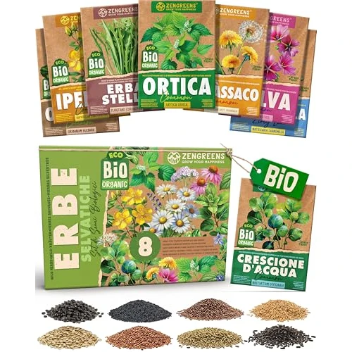 ZenGreens® - Biologische Wilde Kruiden Zaden Set - 8st.
