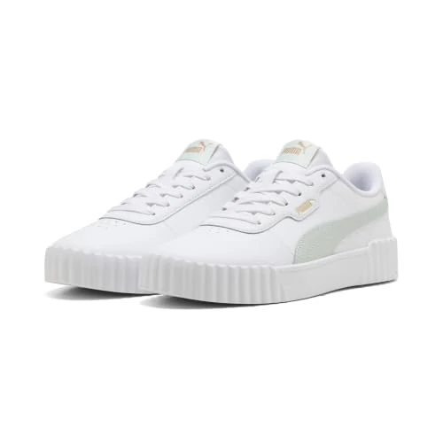 Offerta a tempo: PUMA Sneakers Carina 3.0 da Donna 39, White Créme De Mint Green - 0.00% da 65.00 € a 65.00 €