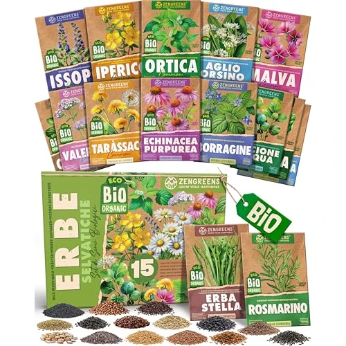 ZenGreens® - Organic Herb Seeds Set - Wild Herbs - 15pcs