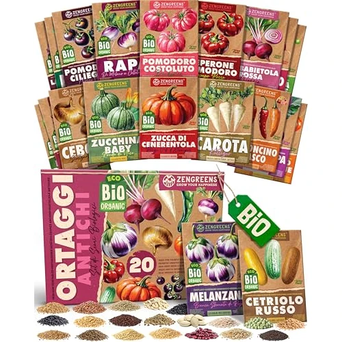 ZenGreens® - Organic Vegetable Seeds Set - Heirloom Vegetables - 20pcs