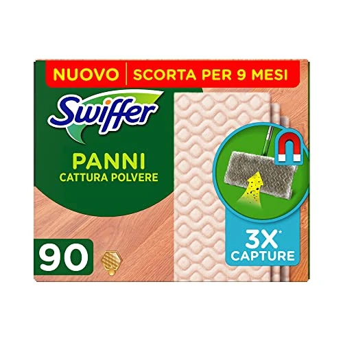 Offerta a tempo: Swiffer Panni Cattura Polvere, 216 Panni Microfibra Dry — 39% da 27,99 € a 16,99 €