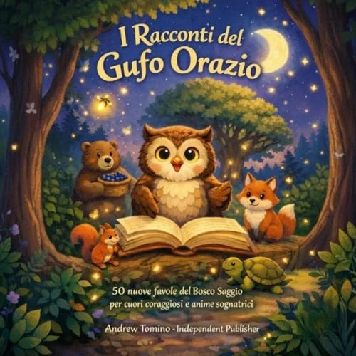 I RACCONTI DEL GUFO ORAZIO: Favole per Bambini 4-8 anni: 50 Storie con Morale su Gentilezza, Coraggio e Amicizia. Ideale per la Buonanotte e l'Educazione ... del Bosco Saggio Vol. 1) (Italian Edition)