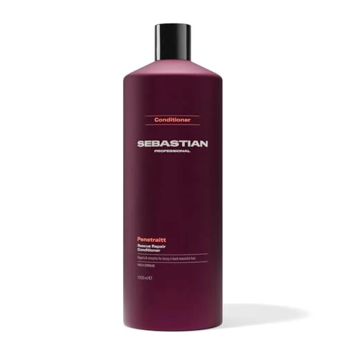 Offre limitée : Sebastian Professional Penetraitt – Après-shampoing réparateur professionnel pour cheveux secs ou abîmés, hydrate et renforce sans alourdir – Format 1L de 66.30 € à 53.04 € (20% de remise)