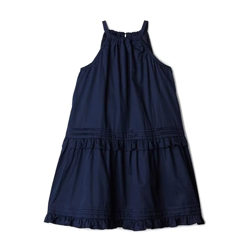 Offerta a tempo: Amazon Essentials x Sofia Grainge Abiti Mommy & Me in Raso di Cotone Bambine e ragazze, Blu Marino, 12-14 anni - 28% da 23.49 € a 16.80 €