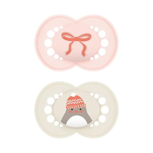 Offerta a tempo: MAM Original Winter Limited Edition Succhietto 16+ mesi, Set da 2, Rosa - 0.00% da 12.99 € a 12.99 €