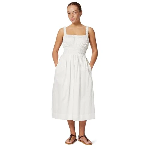 Limited-time offer: Amazon Essentials Unisex Babies x Sofia Grainge Women's Woven Cotton Sateen Dress (Mommy & Me), White, XX-Large from $36.90 to $25.48 (save 31%)