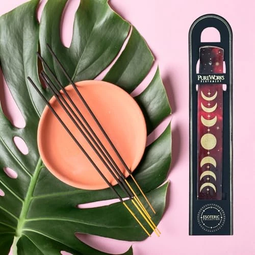 Offerta a tempo: Porta Incenso in Legno a Canoa 26 cm Rosso con Fasi Lunari Dorate in Omaggio Mix Incensi Organic - 43.93% da 8.90 € a 4.99 €