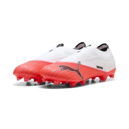 Oferta limitada: PUMA Botas de fútbol sin Cordones Ultra Nitro™ 7 Match FG/AG Unisex 44.5, Ultra Red Black White de 95.00 € a 46.95 € (ahorro 51%)