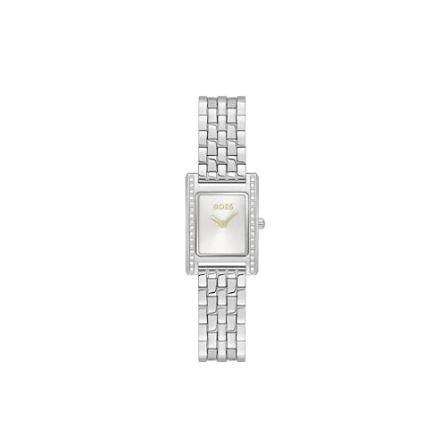 Offerta a tempo: BOSS Orologio Con Movimento Al Quarzo A Due Lancette da Donna Collezione LUCY PRECIOUS con Cinturino in Acciaio Inossidabile Argentato - 1502816 - 0.00% da 229.00 € a 229.00 €