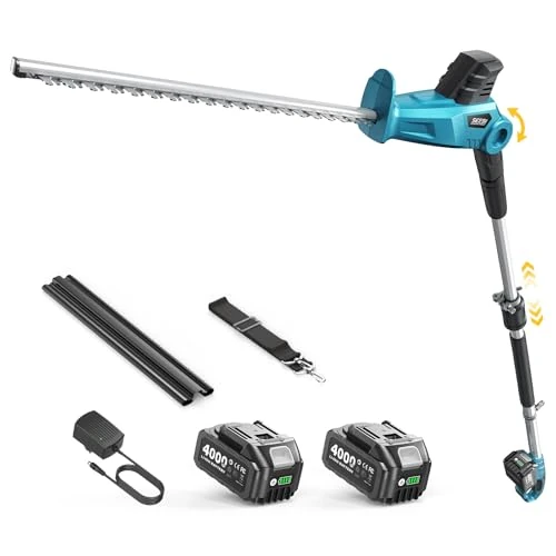 Zeitlich begrenztes Angebot: SEESII 20V Teleskop Heckenschere Akku, 50 cm Doppelmesser, 2 × 4,0 Ah Akkus von 159.00 € auf 139.99 € (12% Rabatt)