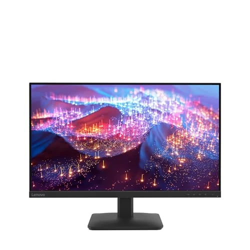 Lenovo L27-41 Monitor 27 Zoll FHD (1920 x 1080) Frameless, IPS, 100 Hz, verstellbar, HDMI- und VGA-Anschlüsse, HDMI-Kabel im Lieferumfang enthalten - Raven Black