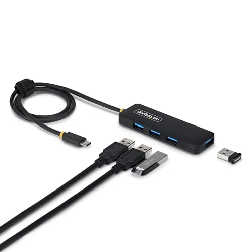 Offerta a tempo: StarTech Hub USB-C a 4 Porte, Alimentato da Bus, Mini Hub con 4 Porte USB-A 5Gbps per Laptop/Descktop; Cavo Integrato da 61cm, Realizzato in Plastica PRC - 27% da 25.61 € a 18.68 €