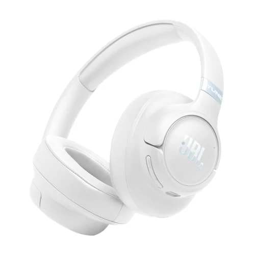 Offerta a tempo: JBL Tune 780NC Cuffie Over-Ear Wireless con Bluetooth, Bianco - 37% da 129.99 € a 81.38 €