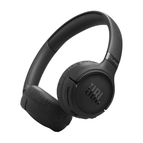 JBL Tune 680 NC, Auriculares supraaurales inalámbricos Ligeros con cancelación de Ruido adaptativa, Bluetooth 6.0 y 76 Horas de batería, Google Fast Pair, Microsoft Swift Pair, Negro