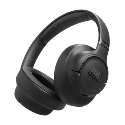 JBL Tune 780 NC Cuffie Over-Ear Bluetooth Wireless, Cancellazione Adattiva del Rumore, Smart Ambient, JBL Pure Bass Sound, fino a 76 Ore di Autonomia, Google Fast Pair, Microsoft Swift Pair, Nero