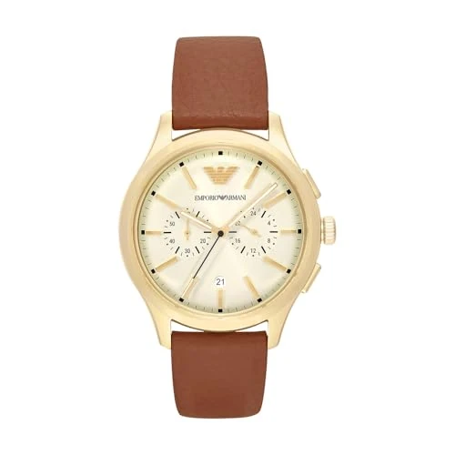 Oferta limitada: Emporio Armani Reloj Hombre, Cronógrafo Cuarzo y Caja de 42mm con Correa de Acero o Piel de 259.00 € a 259.00 € (ahorro 0.00%)