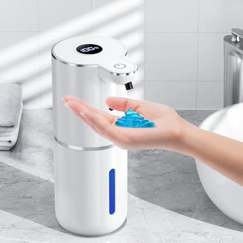 Offerta a tempo: Fachixy Dispenser Sapone Automatico con Display Digitale, Touchless, Montaggio a Parete Dispenser Sapone Bagno, Ricaricabile, 380ml, IPX5 Impermeabile per Bagno, Cucina - 10% da 25.87 € a 23.28 €