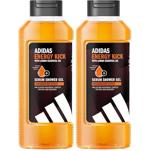 Zeitlich begrenztes Angebot: adidas Active Skin & Mind, Energy Kick Shower Gel, Duschgel für Herren, 400 ml (Packung mit 2) von 15.80 € auf 15.80 € (0.00% Rabatt)