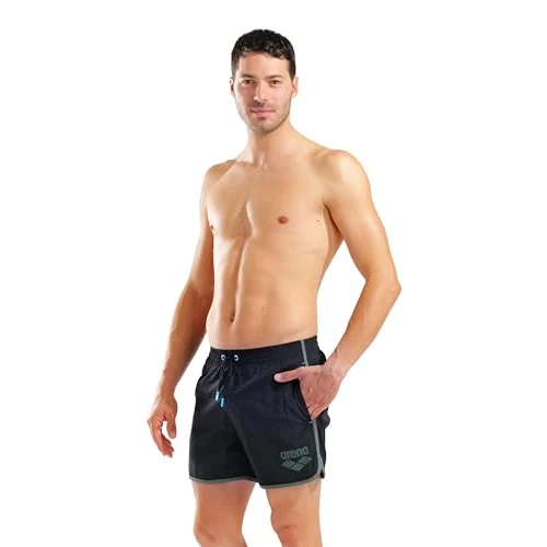 Oferta limitada: ARENA Bañador Corto para Hombre Big Logo Borders de 26.89 € a 25.49 € (ahorro 5%)