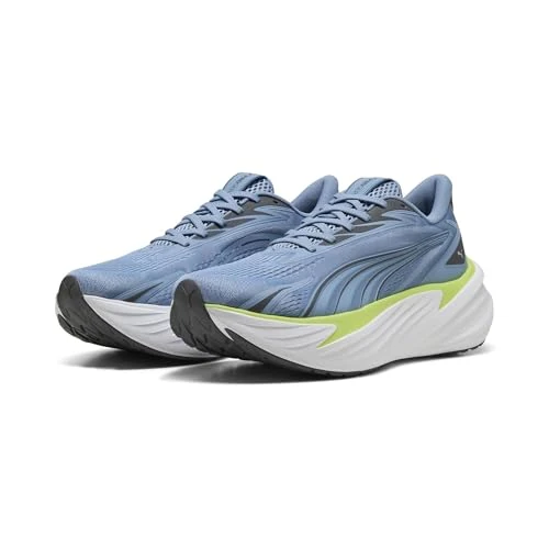 Offerta a tempo: Puma Maxima PRO - Scarpe da Corsa Unisex su Strada, Blu Zen, Blu Chambray, Sunny Lime-Moody Gray, Taglia 42 - 0.00% da 53.91 € a 53.91 €
