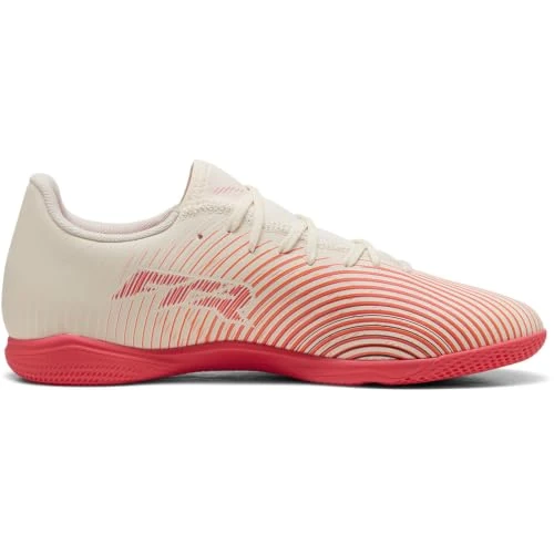 Tijdelijke aanbieding: PUMA Unisex Future 9 Play IT voetbalschoen, SUGARED amandel wit-ultra rood zwart, 9 UK van 65.39 € naar 65.39 € (0.00% korting)