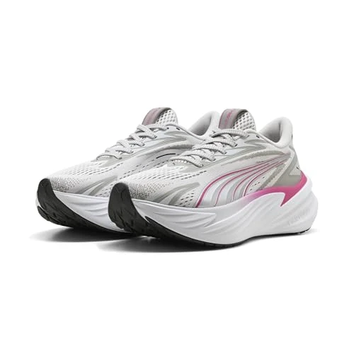 Offerta a tempo: PUMA Scarpe da Running Maxima PRO Unisex 40.5, Feather Gray Echo Pink Opal White - 20% da 70.00 € a 56.00 €