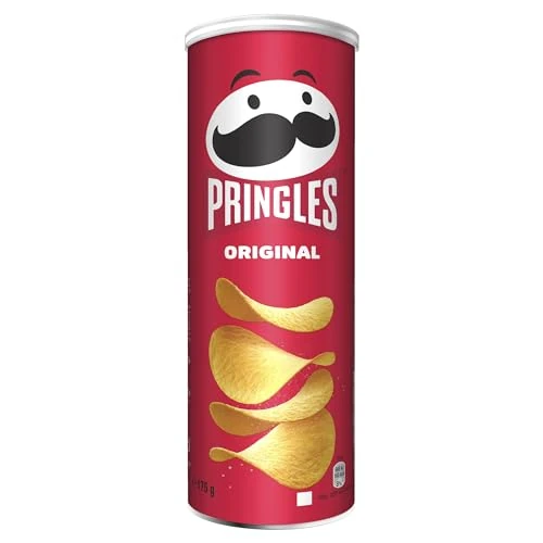 Pringles Original | Snack salato | Chips a base di patate | Vegetariano | Perfette per l'aperitivo | Confezione singola da 175g