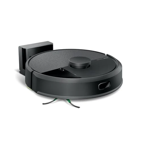 iRobot Roomba 105 Combo, Robot Vacuum Cleaner, 4-stopniowe czyszczenie, nawigacja ClearView LiDAR, wykrywanie dywanów/dywanów, ukierunkowane czyszczenie, sterowanie za pomocą aplikacji, dymu