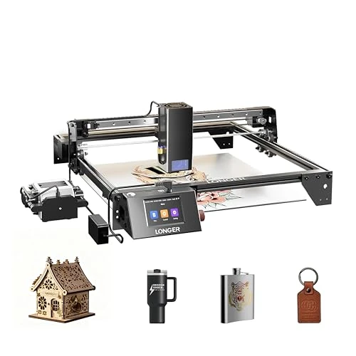 Longer RAY5 Laser 40W, Fast Cutting up to 24000mm/min, 3.5-inch Touch Screen, Offline Application Control, DIY Laser Machine for Engraving and Cutting on Metal, Glass and Wood.