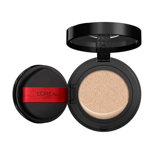Offerta a tempo: L'Oréal Paris Fondotinta Cushion, Per Tutti i Tipi di Pelle, Tenuta 24H, Pelle Uniforme e Senza Imperfezioni, Formula Leggera e Traspirante, Infaillible Air Wear Cushion, Tonalità: 120, 11 g - 13% da 20.95 € a 18.20 €