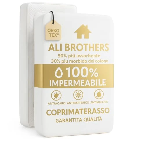 Protector de colchón impermeable - Protector de colchón transpirable y antiácaros - Protector de cama lavable, parte superior de esponja suave, ajuste con esquinas elásticas (matrimonio (180 x 200 +