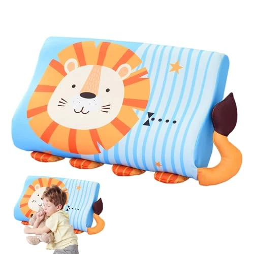 Oferta limitada: Wxeadu Almohada Infantil, 45 x 27 cm Almohada para Niños, Almohada Niño con Funda, con Memoria, Transpirable y Suave, Almohadas Ergonómica para Niños de 3 a 12 Trae Dulces Sueños (León) de 19.99 € a 16.99 € (ahorro 15%)