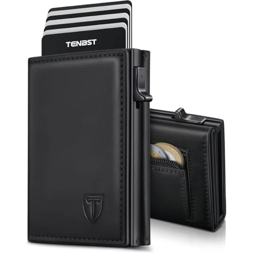Offre limitée : TENBST Portefeuille Homme en Cuir - Porte-Cartes avec Blocage RFID de 39.99 € à 24.99 € (38% de remise)