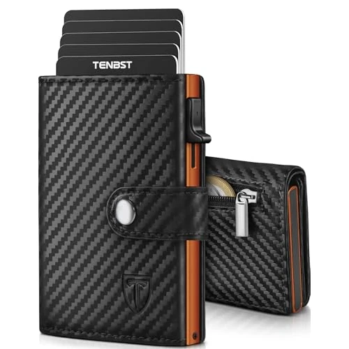 Offerta a tempo: TENBST Portafoglio Uomo, Portacarte Uomo - 38% da 39.99 € a 24.99 €