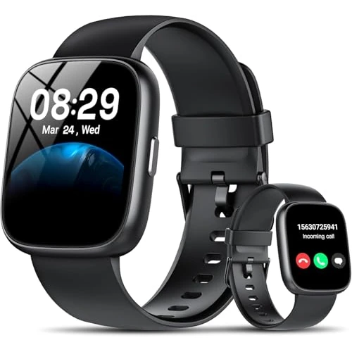Oferta limitada: Reloj Inteligente Hombre con Alexa, 1,83" Smartwatch con Llamadas, Notificaciones, 110+ Modos Deportivos, Esfera DIY, Pulsómetro/Podómetro/Monitor de Sueño, Impermeable IP68 Pulsera para Android iOS de 99.99 EUR a 35.99 EUR (ahorro 64%)