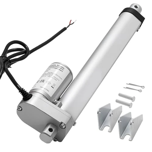 Offerta a tempo: VEVOR Attuatore Lineare 12V, Attuatore Lineare Impermeabile IP54 con Corsa 203,2 mm, 15 mm/s, Attuatori di Movimento 1000 N con Staffe di Montaggio per Scrivania Elevatrice, Poltrone Reclinabili - 24% da 36.90 € a 27.90 €