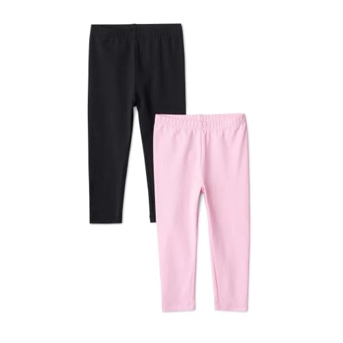 Offerta a tempo: Amazon Essentials Leggings da Bambina, Confezione da 2, Nero/Rosa, 9-10 anni - 0.00% da 15.11 € a 15.11 €