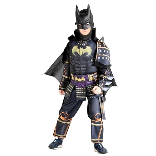 Batman Ninja déguisement enfant (taille 8-10 ans) avec des muscles rembourrés