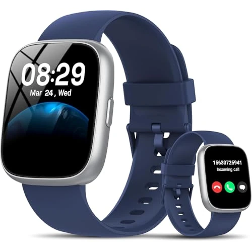 Smartwatch for Men and Women Answer/Make Calls, 1.85 Inches Smartwatch with 113 Sports IP68 Waterproof Sports Watch with Pedometer/Sleep/Heart Rate Monitor