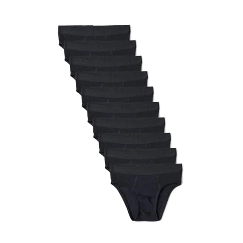 Offre limitée : Amazon Essentials Culotte en jersey de coton Garçon, Lot de 10, Noir, 9-10 ans de 17.40 € à 17.40 € (0.00% de remise)
