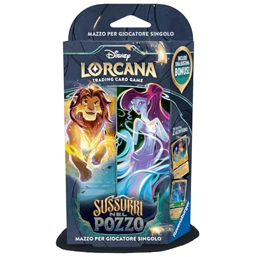Ravensburger - Disney Lorcana Tcg Set 10: Whispers In The Well, kaartspellen voor volwassenen en kinderen met 60 Disney-kaarten Lorcana, spelletjes voor kinderen van 10 jaar om te verzamelen, cadeau