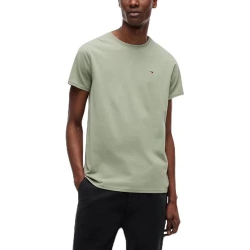 Offerta a tempo: Tommy Jeans Tjm Xslim Jersey Tee Dm0dm04411 Maglietta S/S, Green (Spring Olive), 3XL Plus Uomo - 37% da 29.90 € a 18.83 €