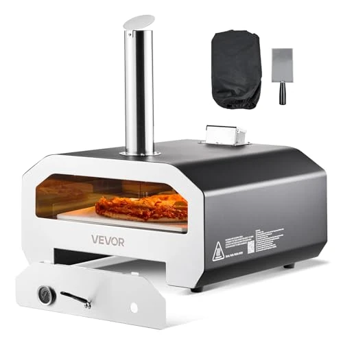 Offerta a tempo: VEVOR Forno per Pizza a Doppio Combustibile da Esterno, a Legna e a Gas Propano da ca. 406 mm, Macchina per Pizza, con Termometro, Dpray di Ferro Portatile, per Campeggio all'Aperto e Cortile - 7% da 181.90 € a 168.90 €