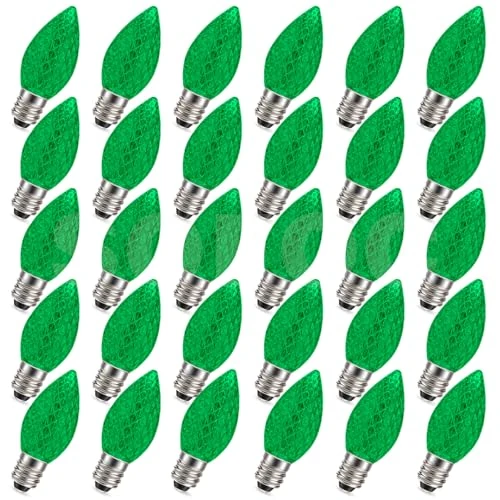 Zeitlich begrenztes Angebot: SOFOC E12 C7 30Pcs Crystal Effect LED Christmas Ambient Light Green For Outside Garden House Party Wedding Xmas Tree Decor 220V Plug & Play von 20.39 € auf 20.39 € (0.00% Rabatt)